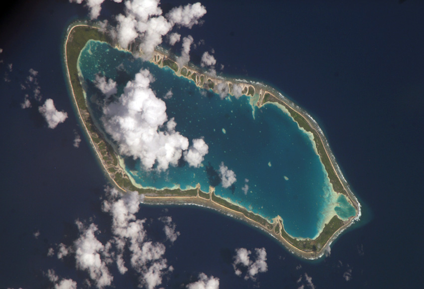 Map of Orona, Kiribati